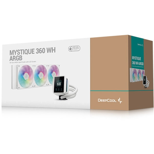 Deepcool mystique 360 argb vandkøling (hvidt, 4-benet pwm blæserstik)