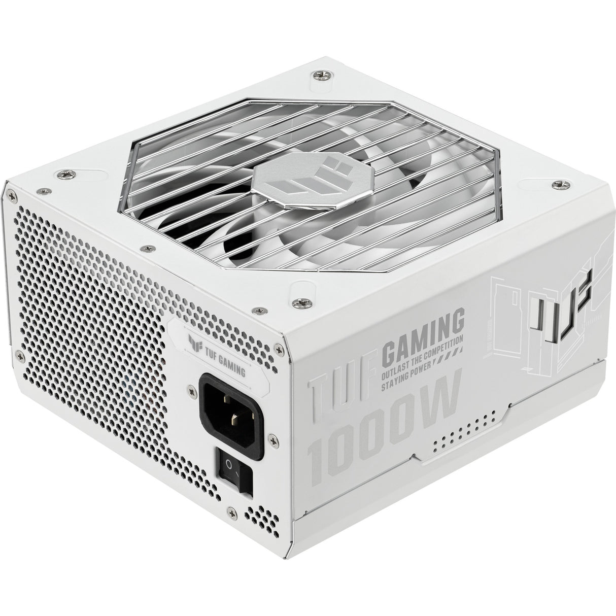 Asus tuf gaming gold white edition modulær 1000 watt strømforsyning (hvid, 1x 12v-2x6, 4x pcie)