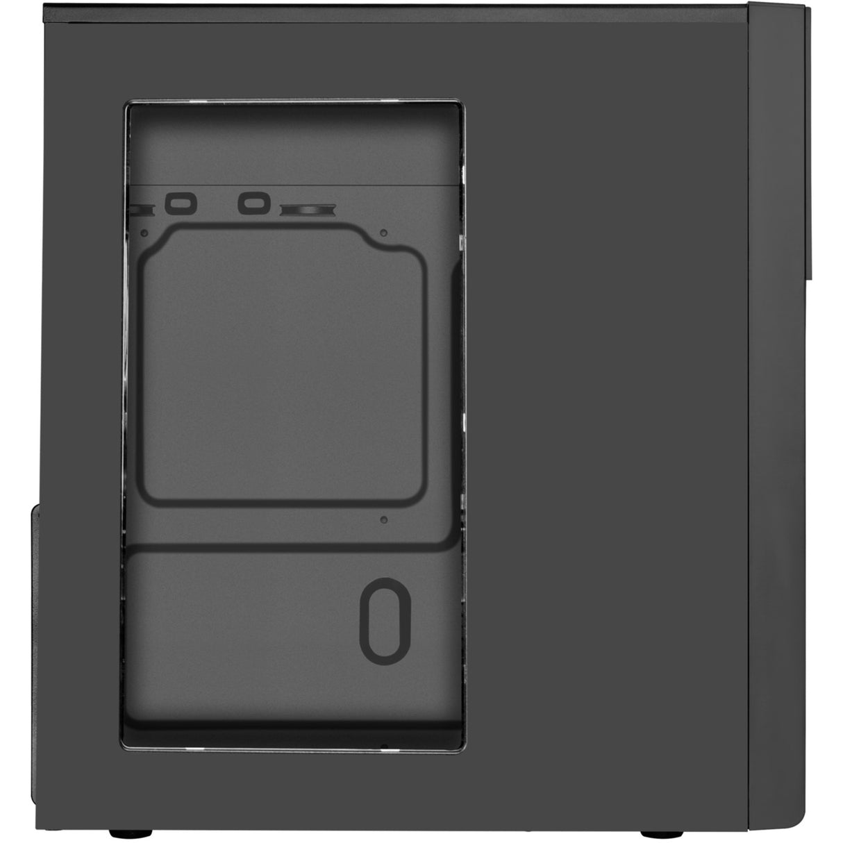 Silverstone sst-ps13b midi tårnhus (sort | 2x USB-A)