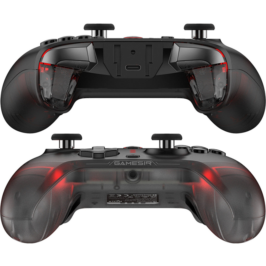 Gamesir Cyclone 2 Multiplatform Controller - Shadow Black (Sort Rød, USB 2,4 GHz Bluetooth, Switch, Android, iOS, PC)