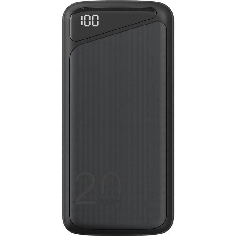 Goobay hurtigopladning powerbank 20.000 mah - 74 wh (sort, USB-C PD, QC 3.0)