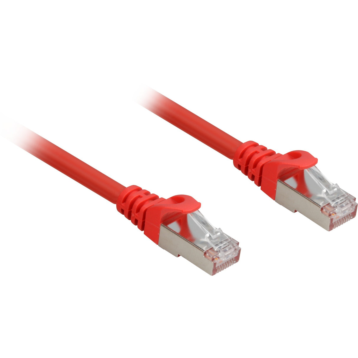 Sharkoon netværkskabel sftp, rj-45 med cat.6a (rød, 2 meter, halogenfri)
