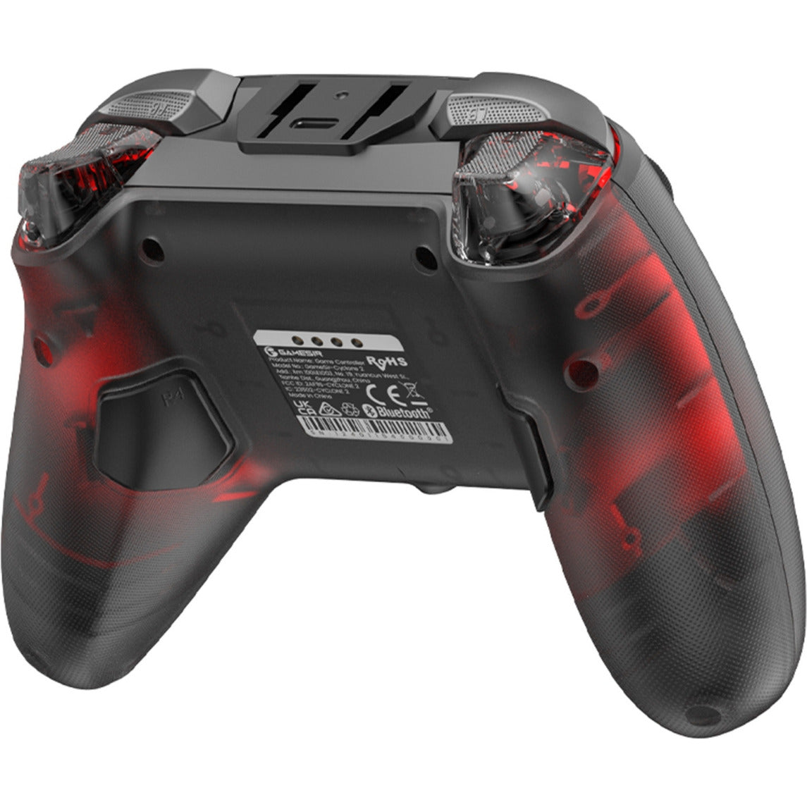 Gamesir Cyclone 2 Multiplatform Controller - Shadow Black (Sort Rød, USB 2,4 GHz Bluetooth, Switch, Android, iOS, PC)