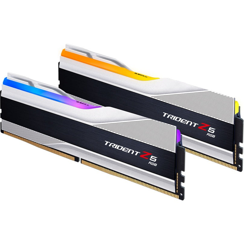 G.skill trident z5 rgb 32 gb ddr5-6400 (2x 16 gb) RAM (sølv, f5-6400j3239g16gx2-tz5rs, xmp 3.0)