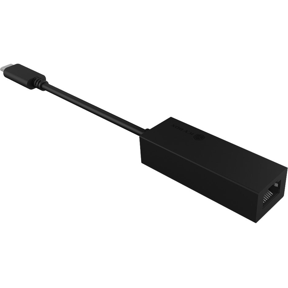 Icy box ib-lan100-c3 usb-c > gigabit ethernet LAN-adapter (sort)