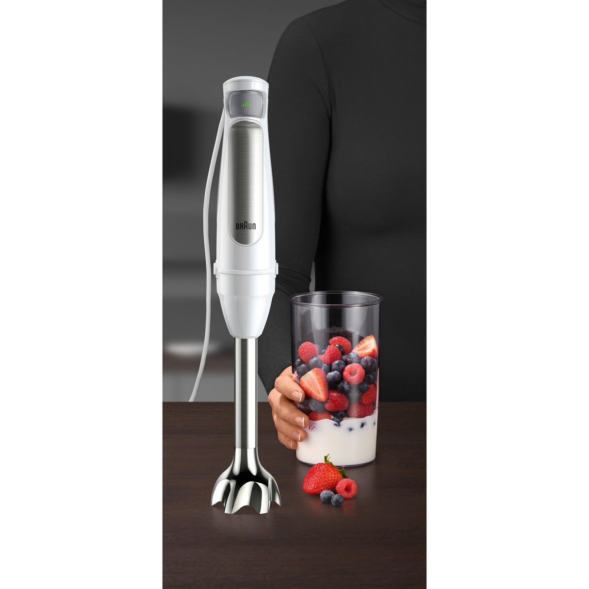 Braun multi quick 7 stavblender mq 7005b (hvidt rustfrit stål)