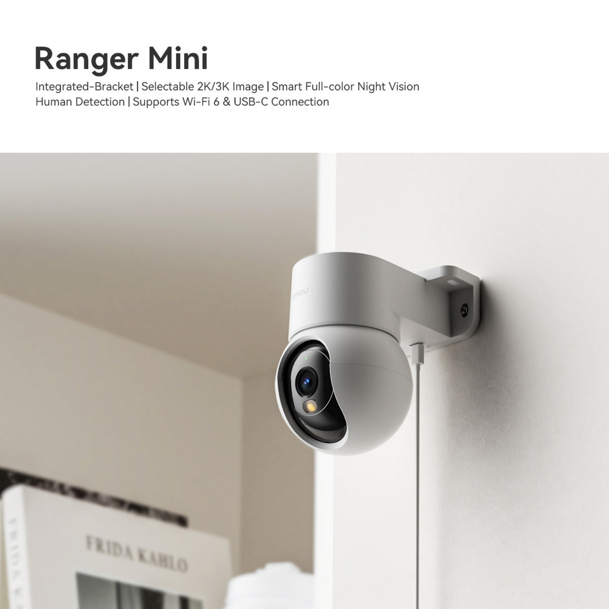 Imou ranger mini 3k sikkerhedskamera (hvid)