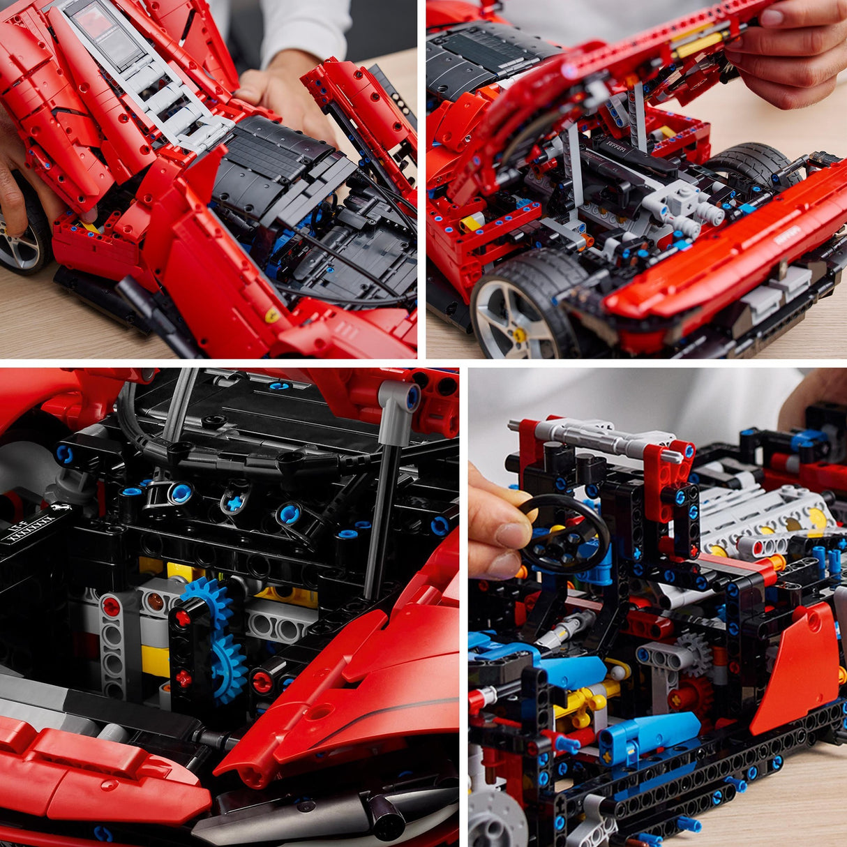 Lego technic ferrari daytona sp3 racerbil samlerobjekt til voksne - 42143