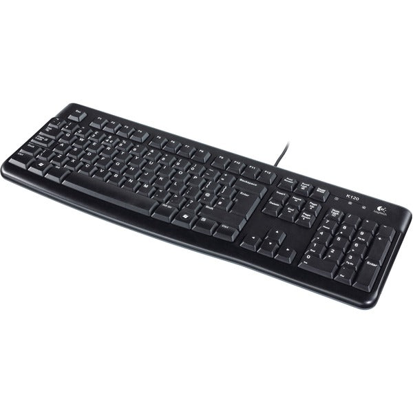 Logitech keyboard k120 til erhvervslivet (us-internationalt layout (qwerty), gummikuppel)
