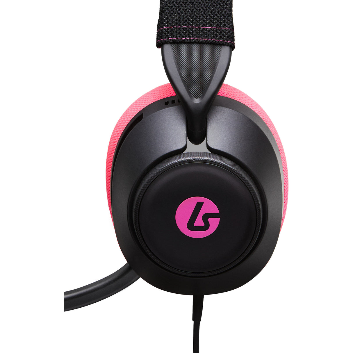 Powera Lucidsound LS10 Wired Gaming Headset - Midnight Branding Over-Ear Gaming Headset (Sort Pink, Playstation 5, Playstation 4, Xbox Series X|s, Xbox One, PC, Mobil)