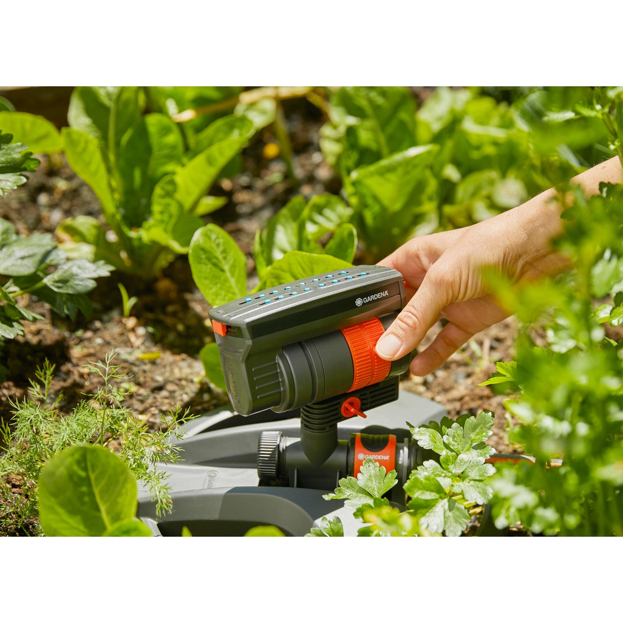 Gardena oscillerende sprinkler aquazoom compact - havesprinkler - 9 til 216 m²