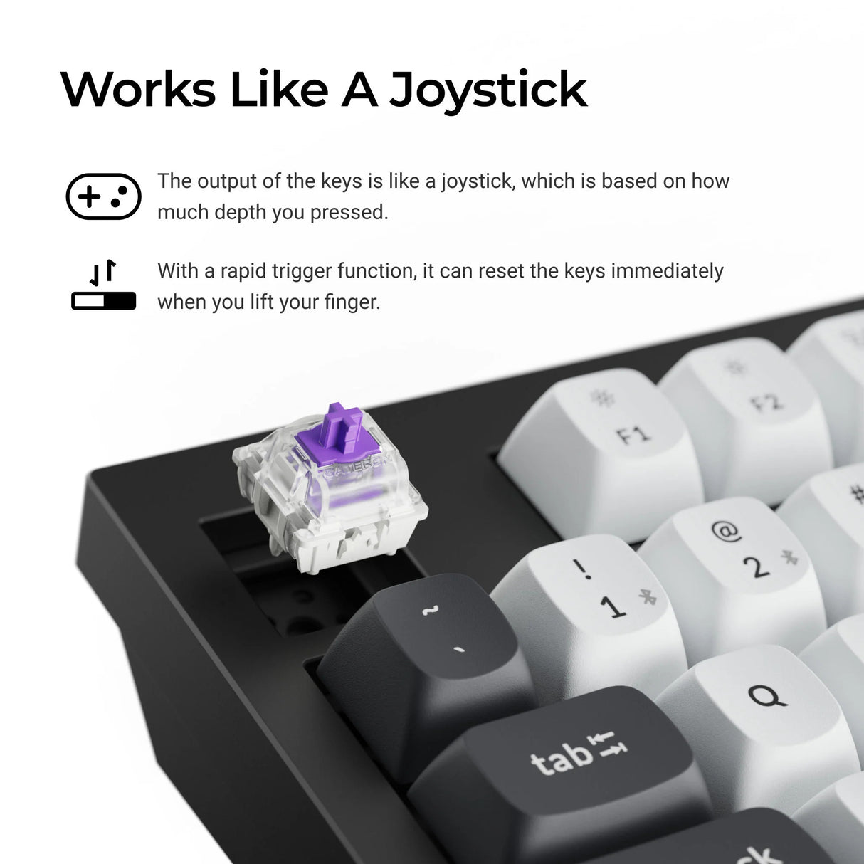 Keychron q5 he qmk trådløst brugerdefineret tastatur (hvidt, us-layout (qwerty), gateron dobbeltskinne magnetisk tåge, 96%, rgb lysdioder, osa double-shot pbt, hot swap, knop, 2.4ghz | bluetooth 5.1 | usb-c)