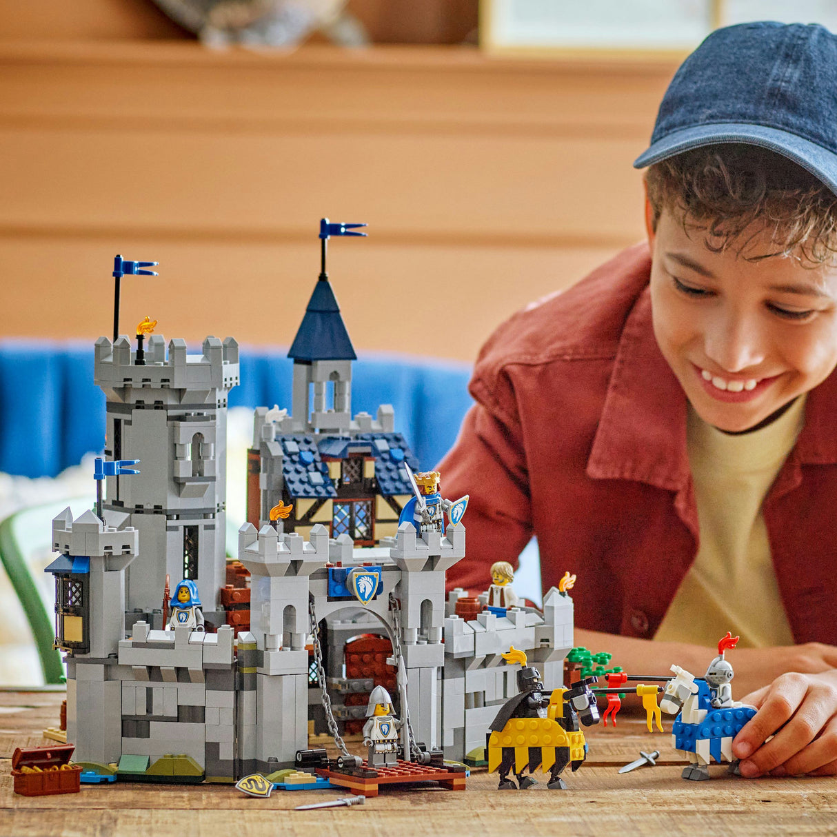Lego® skaberen 3i1 middelalderborg med riddere til hest - 31168