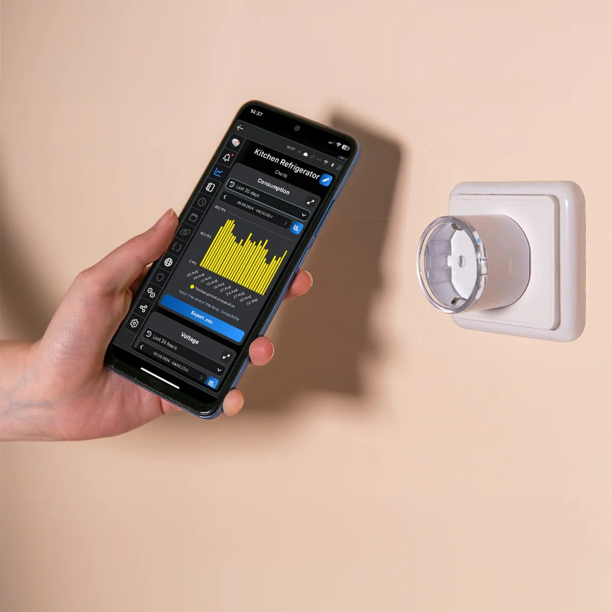 Shelly plug s gen3 smart WiFi, 4 stykker stik (sort, materie, WiFi, Bluetooth)
