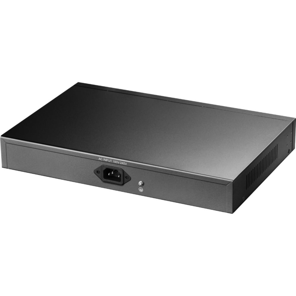Cudy 16-gbe poe+ switch med 2 uplink gbe og 2 uplink sfp (sort)