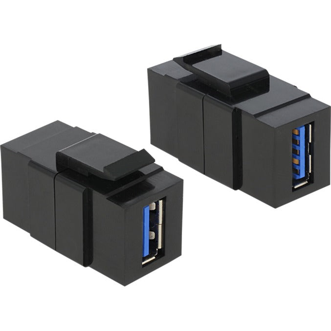 Delock keystone USB 3.0 a hun > USB 3.0 et hun keystone modul (sort)