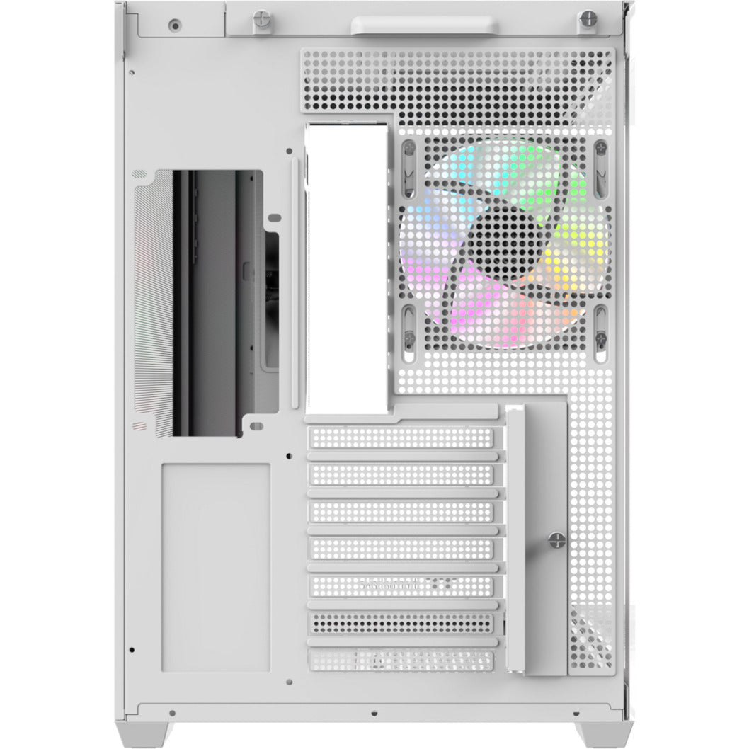 Thermaltake view 380 ws argb sne midi tårnhus (hvid træfarve | 2x USB-A | 1x USB-C | RGB | hærdet glas)