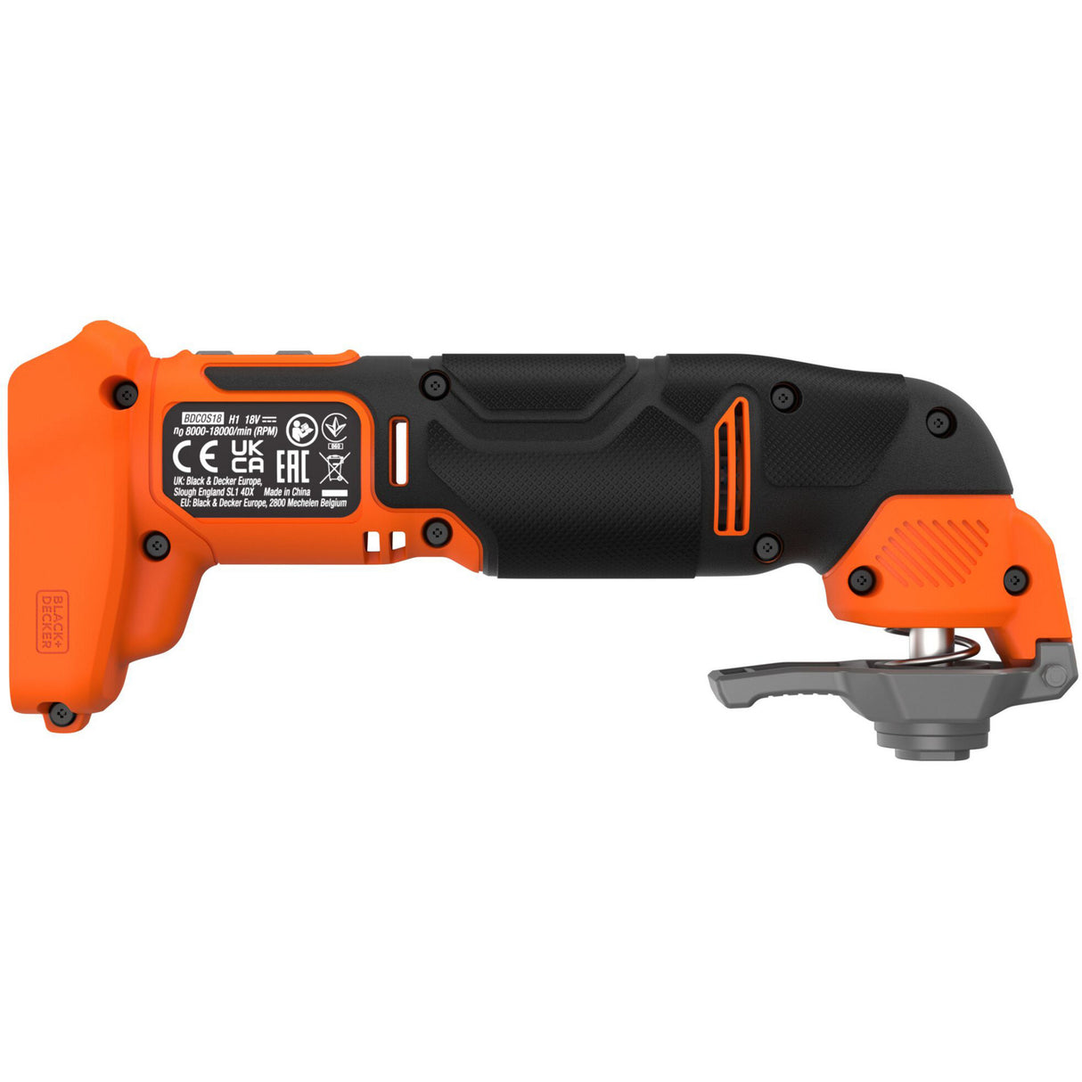 Black+decker 18v skruetrækker + 18v oscillerende multiværktøjsbundt (sort orange)