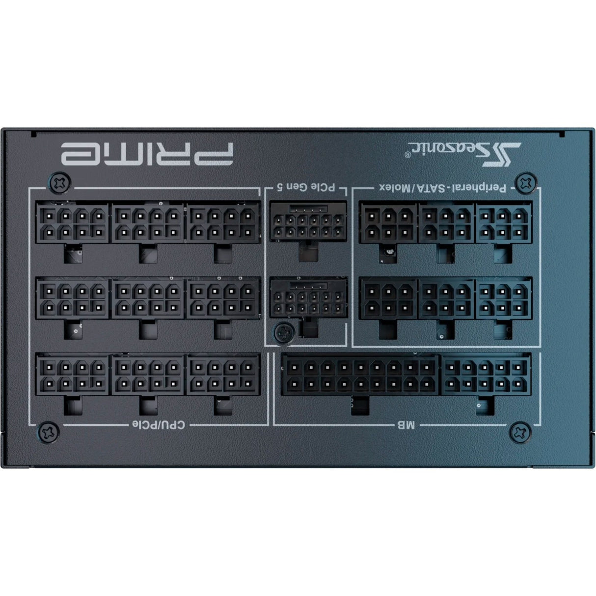 Seasonic prime px-2200 modulær 2200 watt strømforsyning (4x 12vhpwr, 4x pcie)