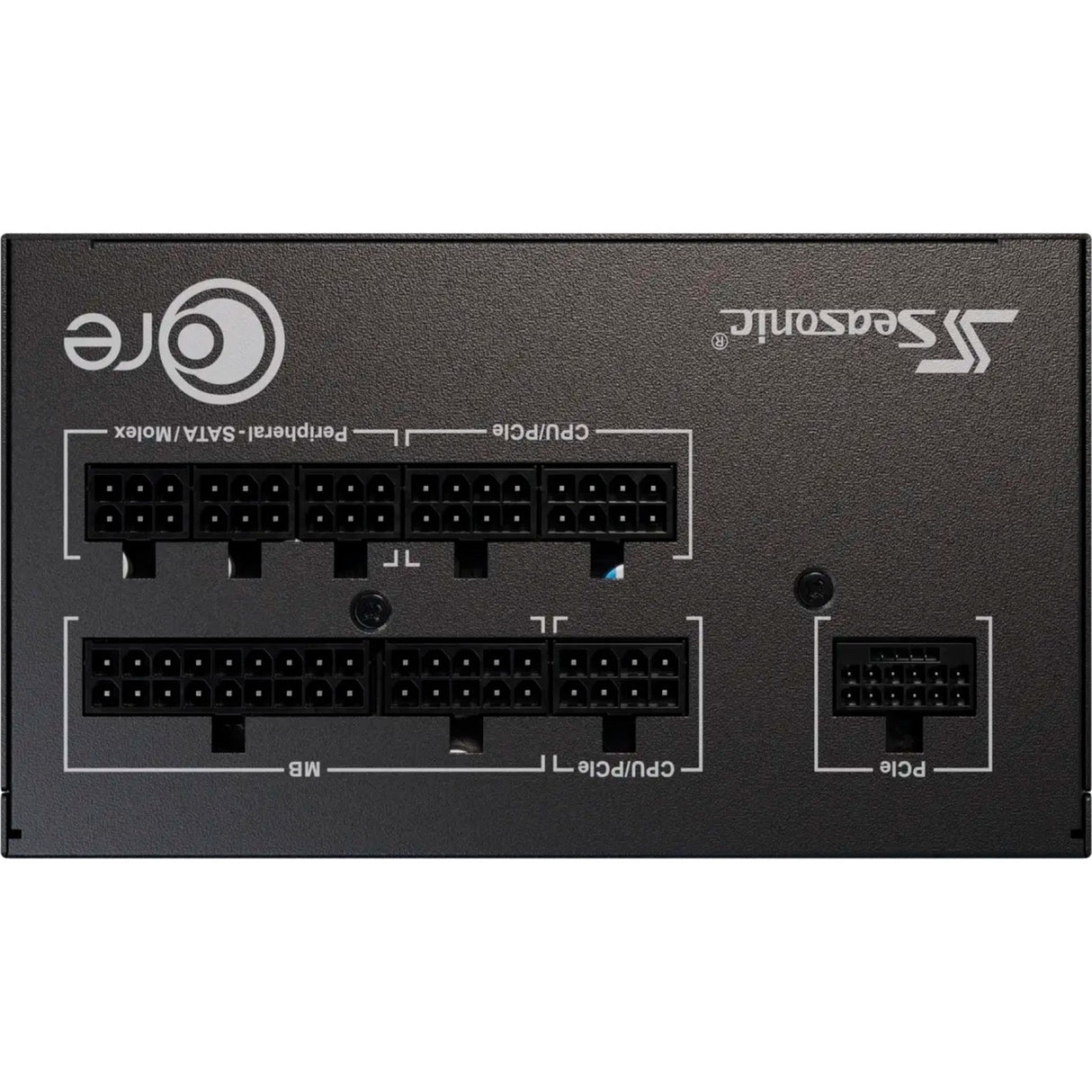 Seasonic core gx-750-v2 atx3.1 modulær 750 watt strømforsyning (sort, 1x 12v-2x6, 2x pcie)