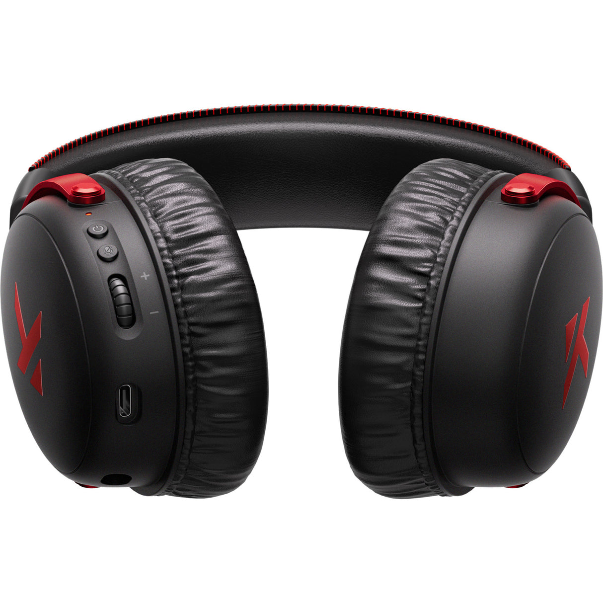Mchose v9 pro trådløst over-ear gaming headset (sort rød, pc laptop playstation switch smartphone, 2,4 g bluetooth kabelført type-c)