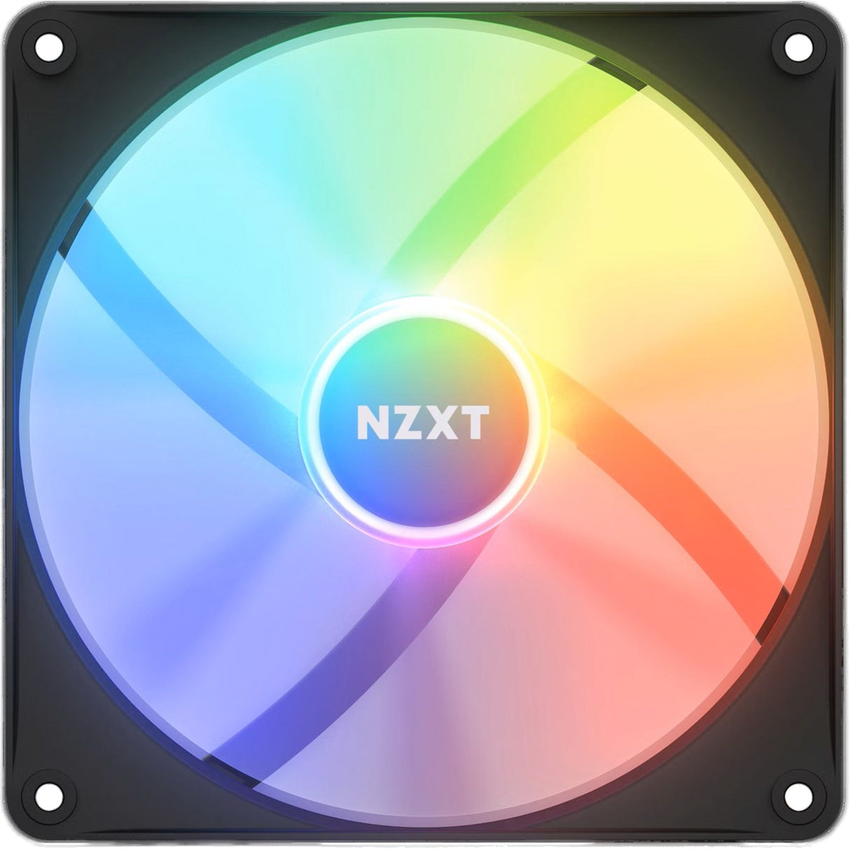 Nzxt f140 rgb core case ventilator (sort, 140 x 140 x 26 mm, pwm, uden controller)