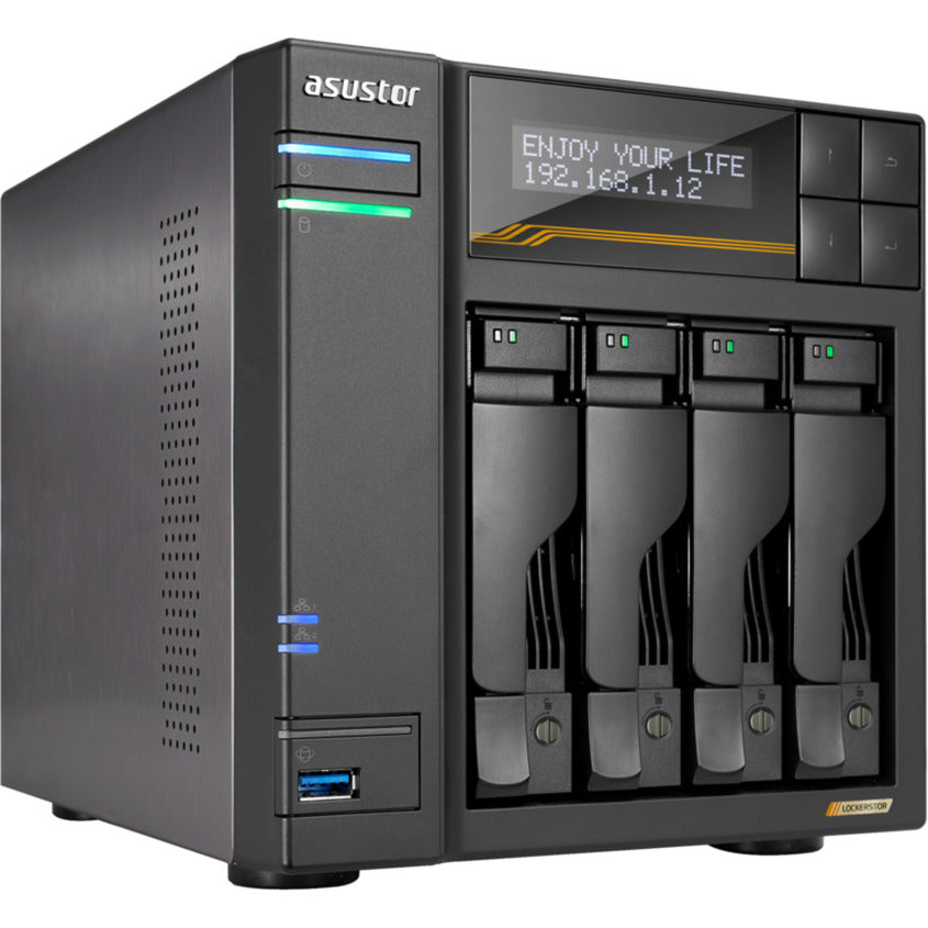 Asustor lockerstor 4 as6804t nas (sort)