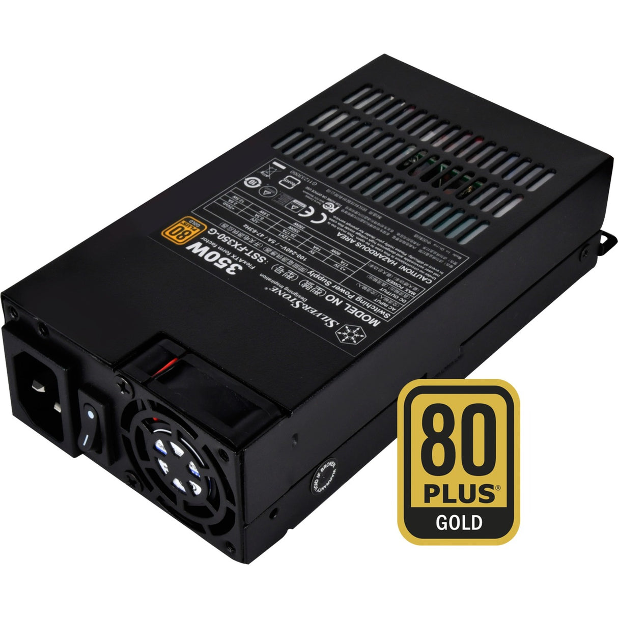 Silverstone FX350-G 350 watt strømforsyning (flex ATX formfaktor)