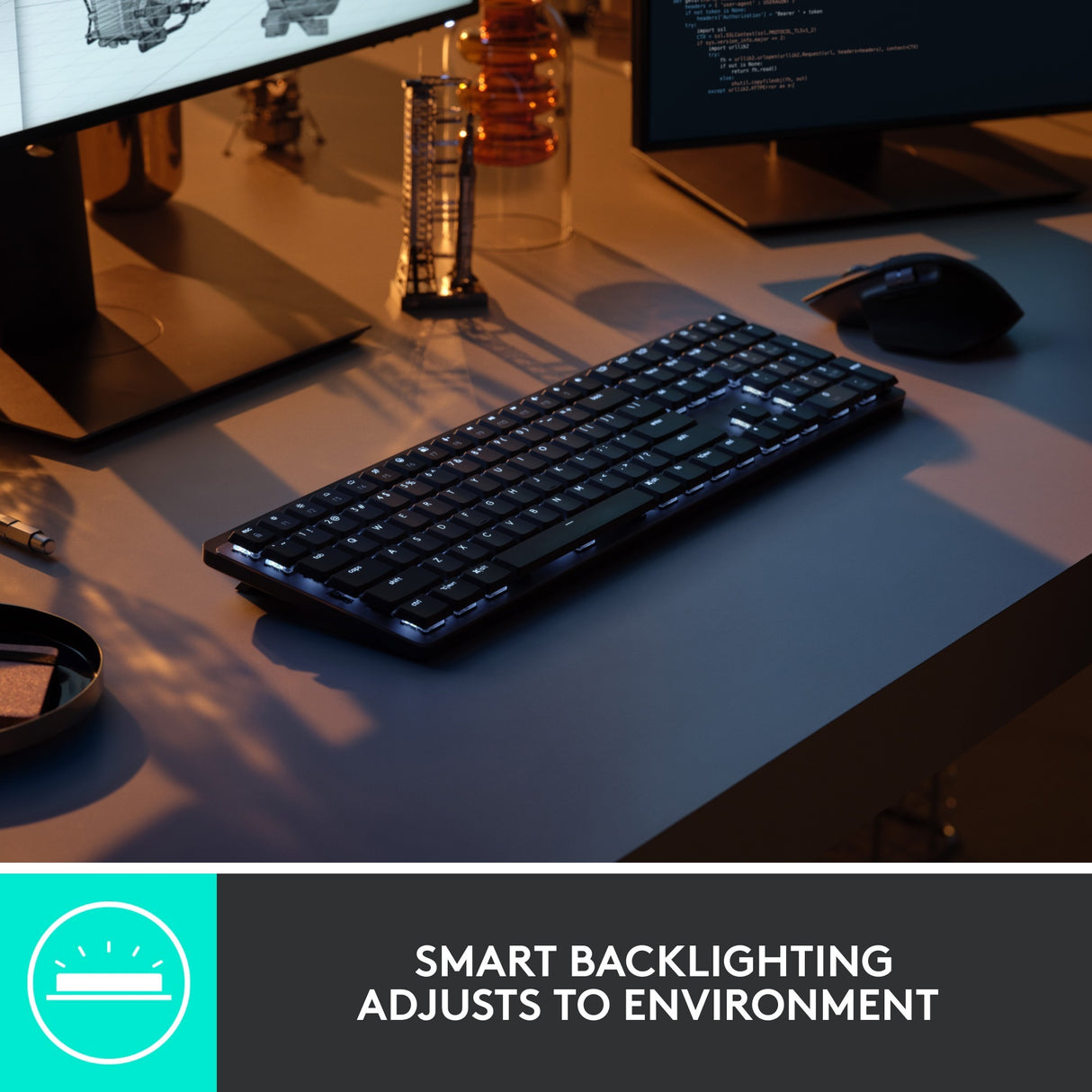 Logitech MX mekanisk tastatur (sort, amerikansk-internationalt layout (QWERTY), 100 %, Bluetooth)