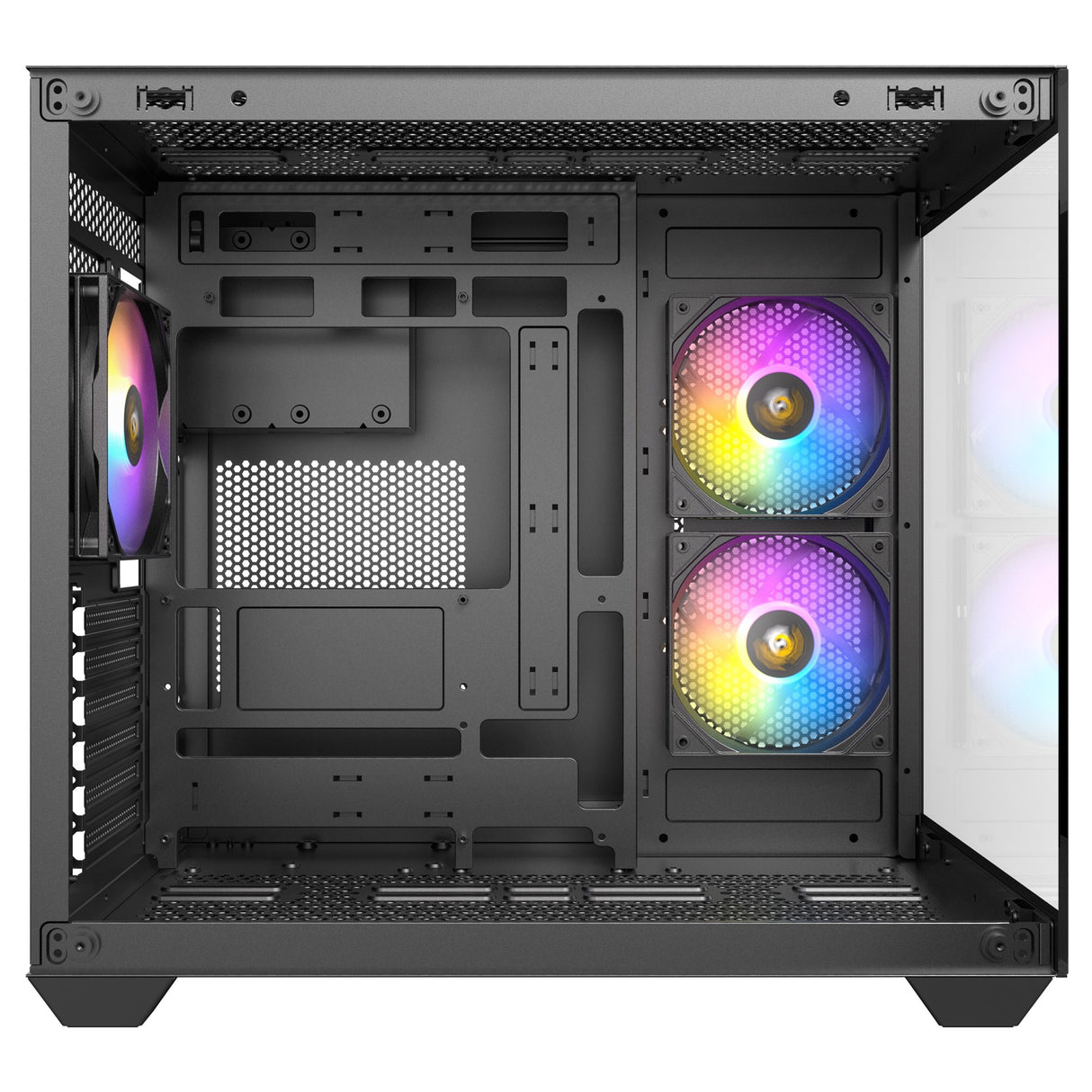 Antec cx800 argb midi tårnhus (sort | 2x usb-a | hærdet glas)