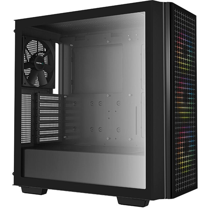Deepcool CG540 midi tårnhus (sort | 2x USB-A | vindue)