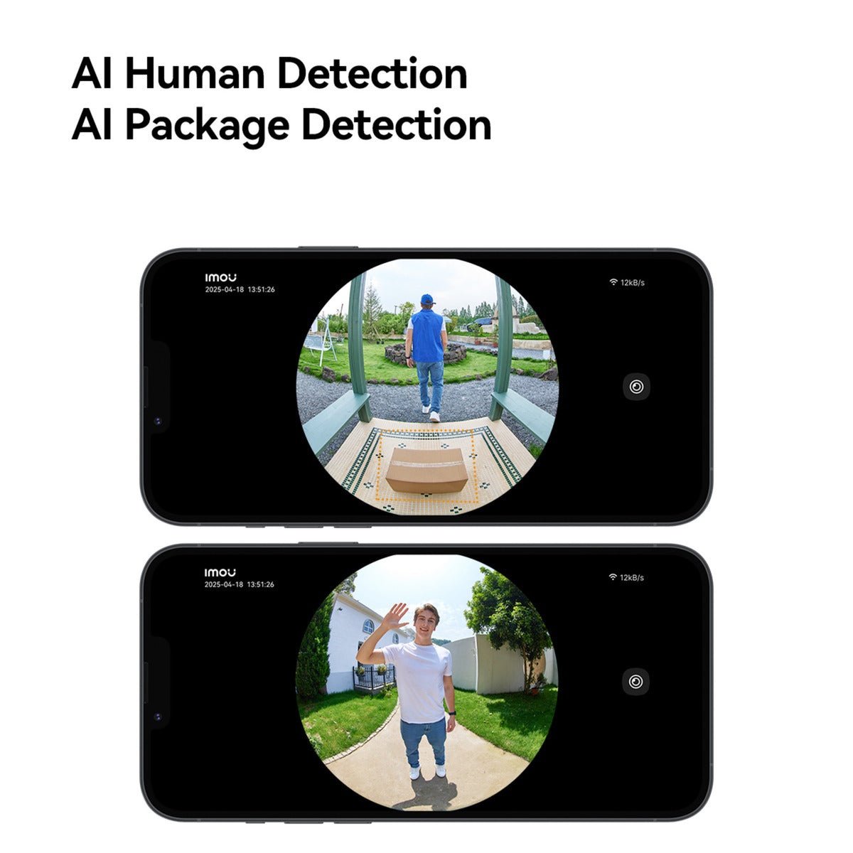 Imou doorbell 3 sæt (sort)