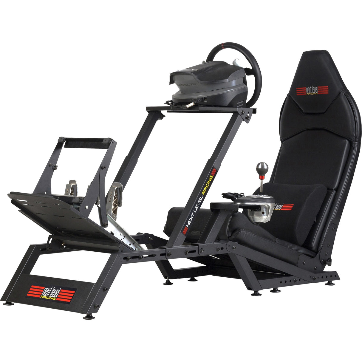 Næste niveau racing f-gt formel og gt simulator cockpit racing simulator (sort (mat))