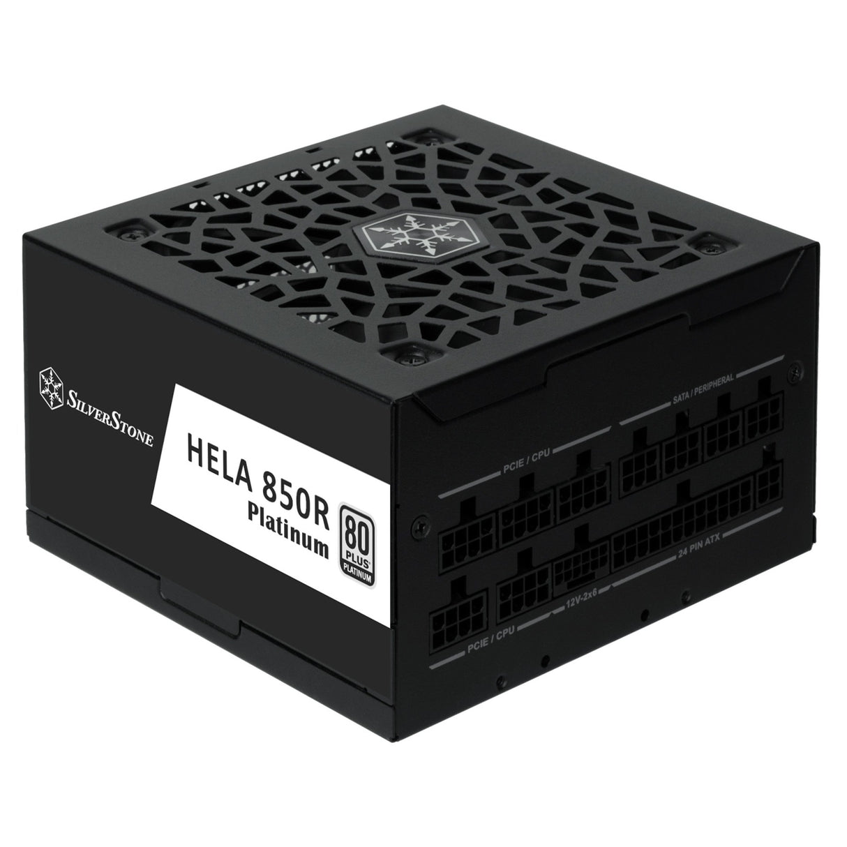Silverstone hela 850r platinum modulær 850 watt strømforsyning (sort, 4x pcie)