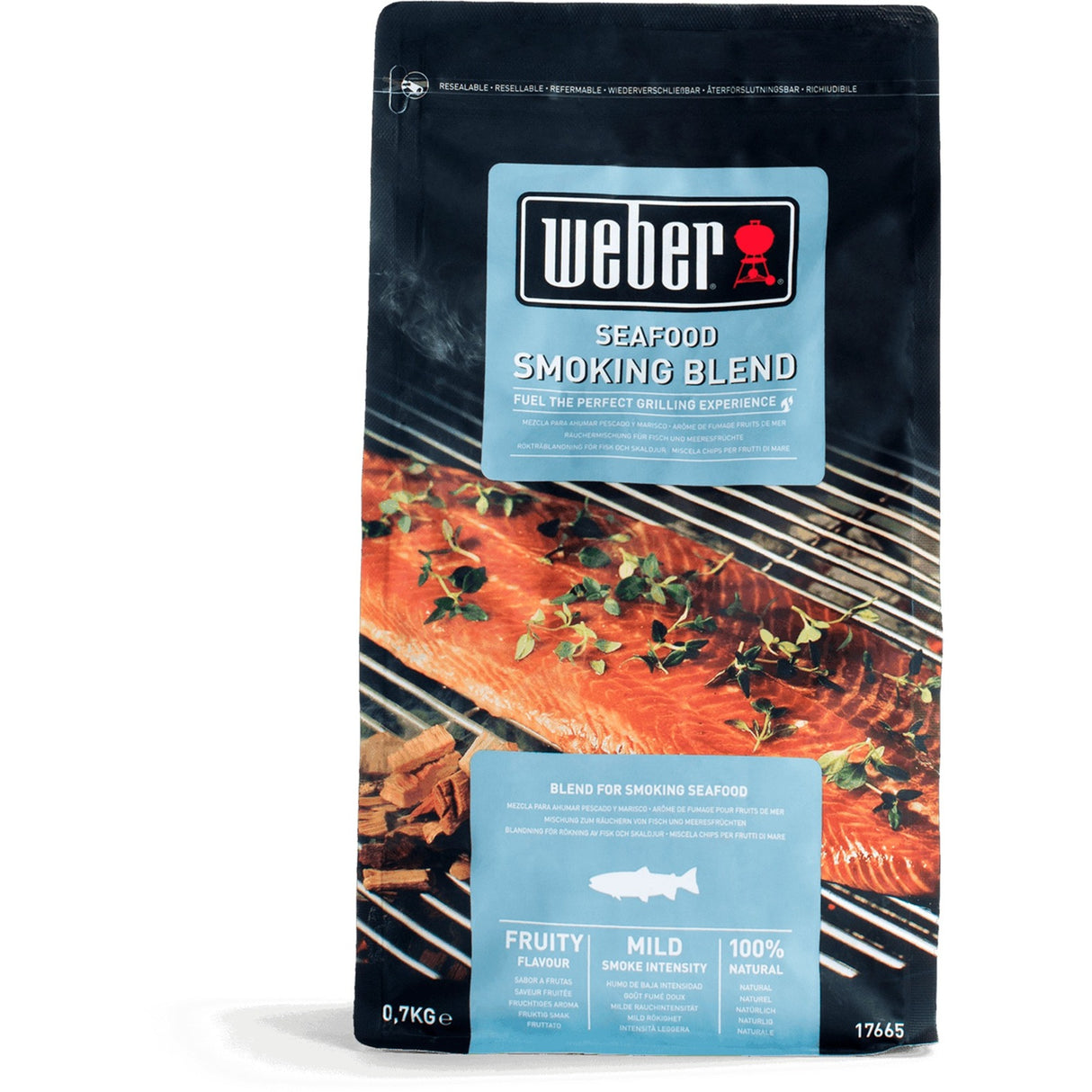 Weber træflisblanding, skaldyrsrøgflis (700 g)