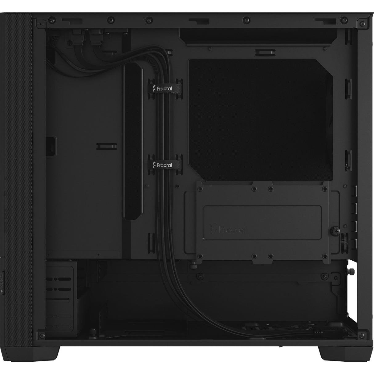 Fractal design pop mini lydløs sort solid midi tårnhus (sort | 2x USB-A)