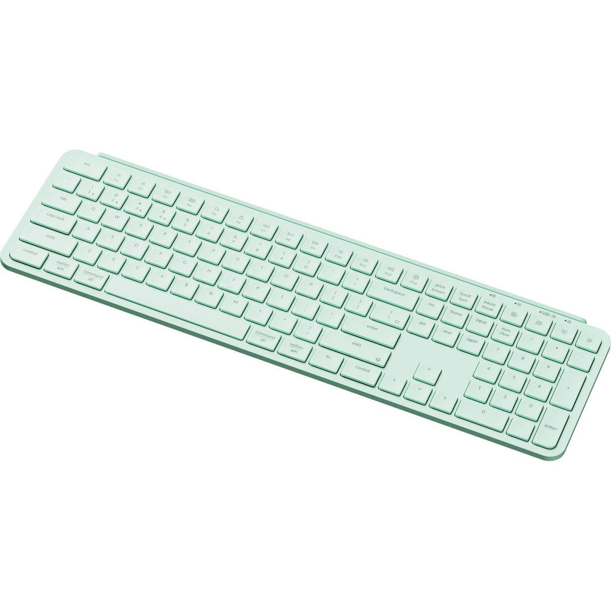 Keychron b6 pro-k7 tastatur (mint, us layout (qwerty), saksekontakter, 100%, abs, 2,4 ghz | bluetooth 5,2 | usb-c)
