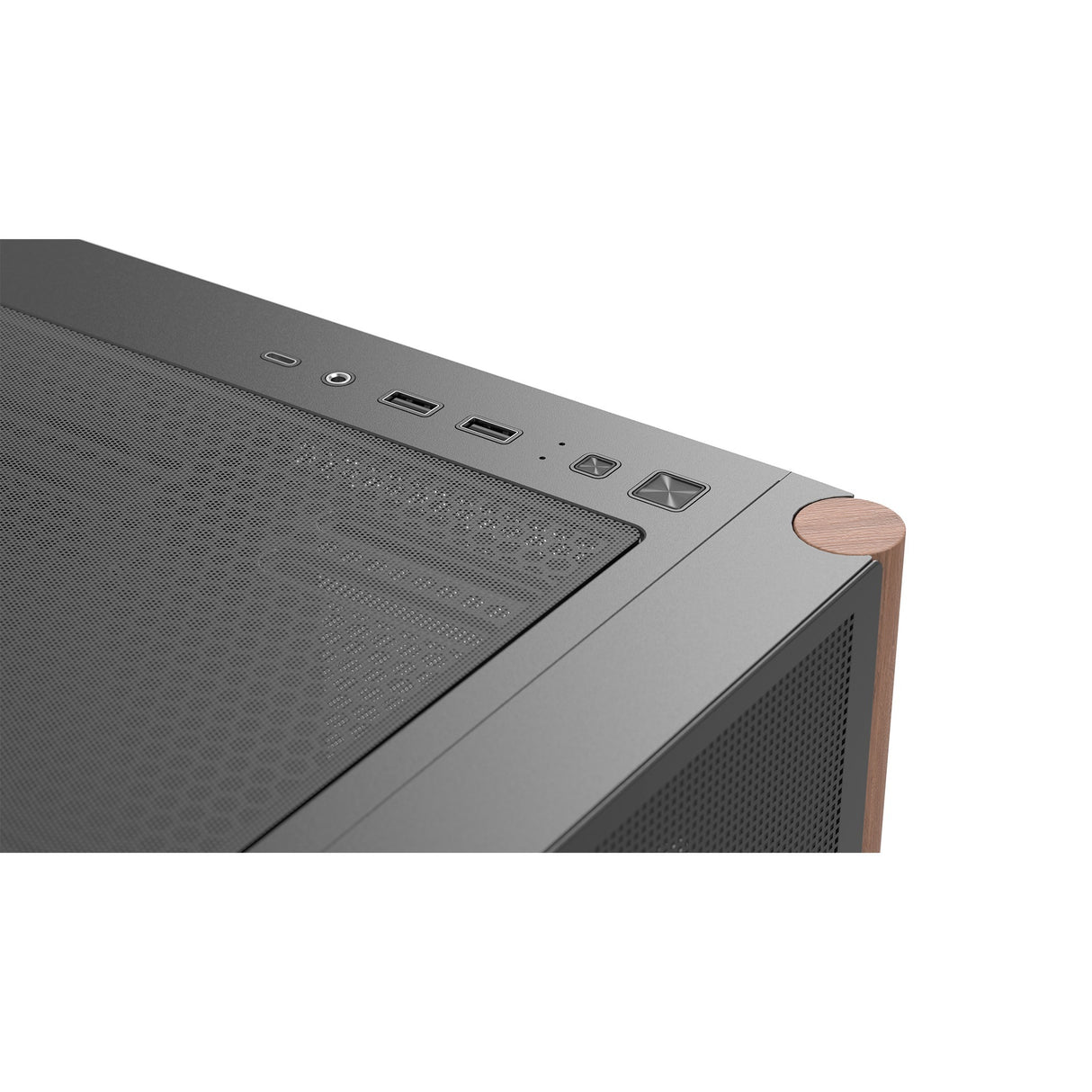 Aerocool b301a mini tårnhus (sort | 1x USB-A | 1x USB-C | RGB)