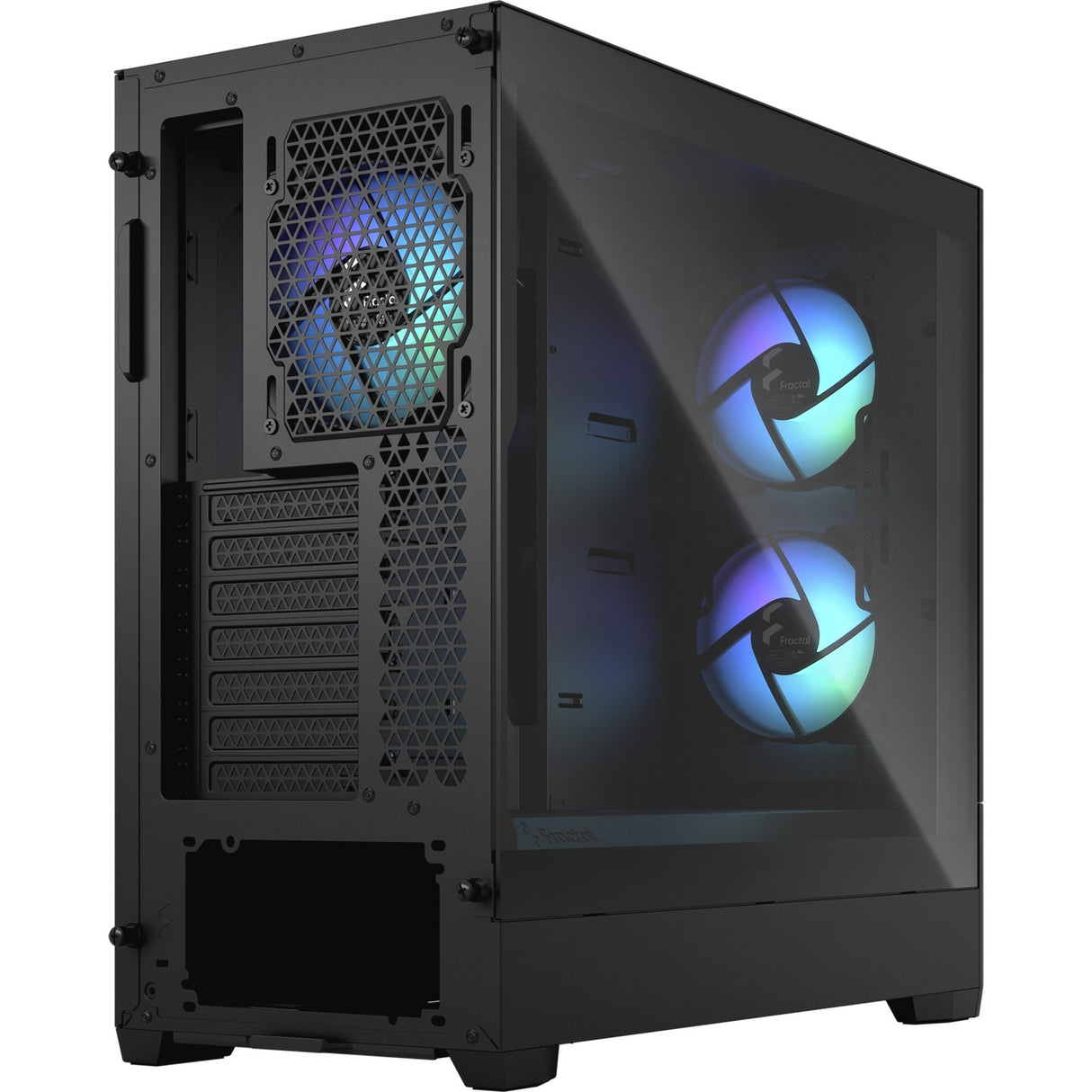 Fractal design pop air rgb midi tårnhus (sort | 2x usb-a | rgb | hærdet glas)