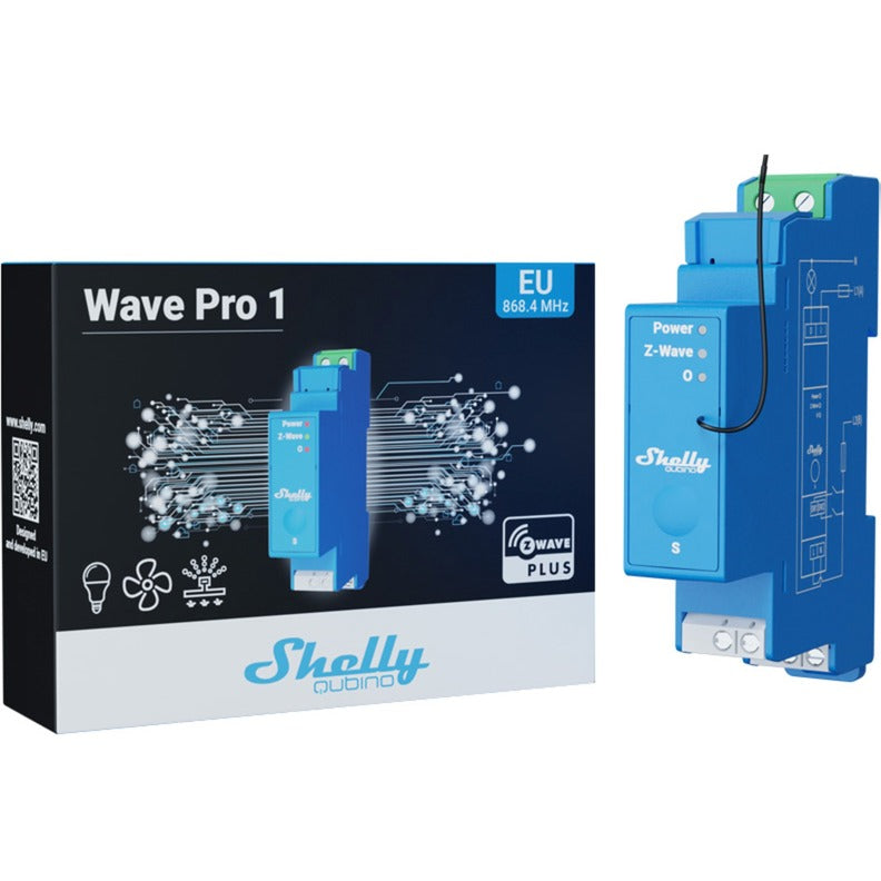 Shelly wave pro 1 relæ (blå)