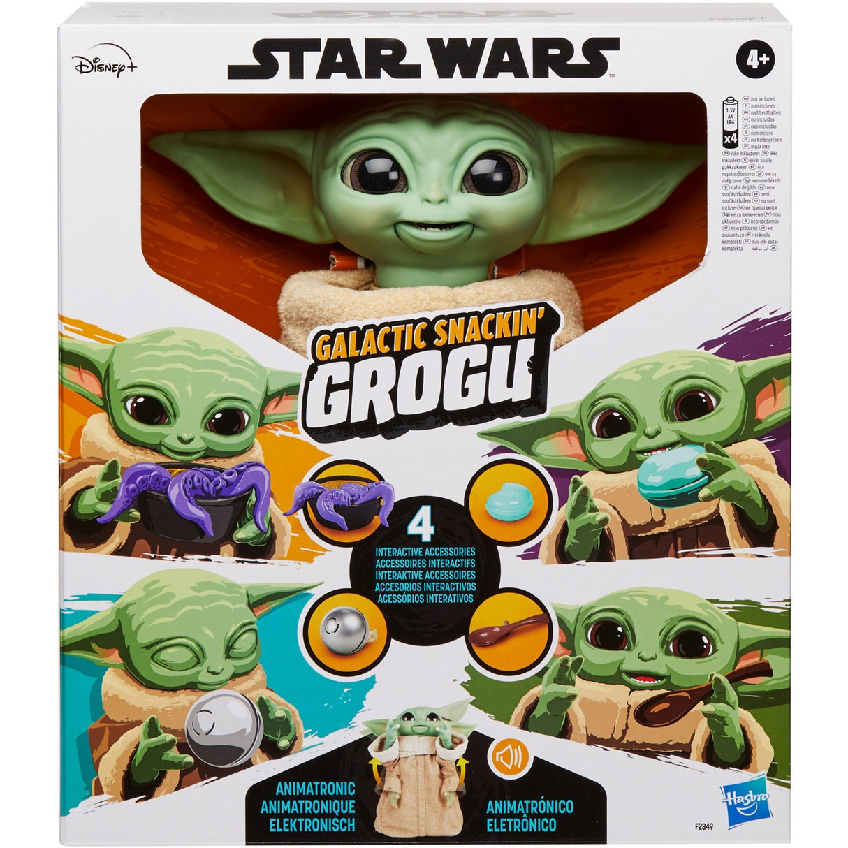 Hasbro star wars - galaktisk snackin' grogu-legende figur
