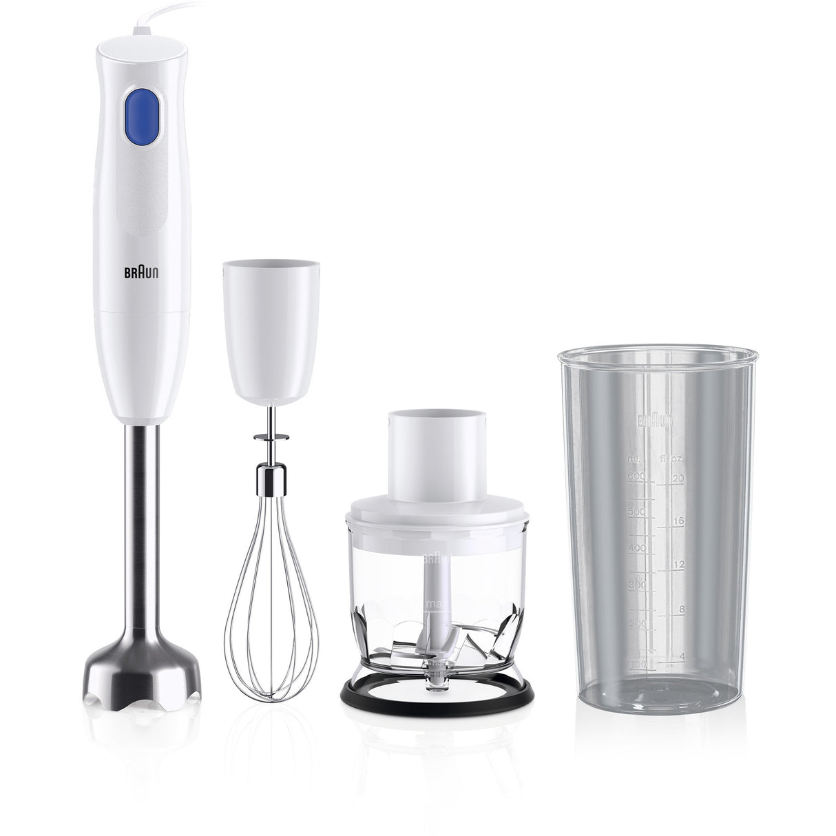 Braun multiquick 1 mq10.202m sæt (hvid)