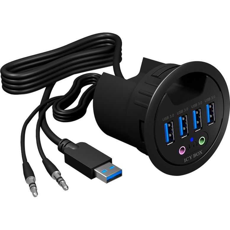 Icy box ib-hub1403a usb hub (sort)