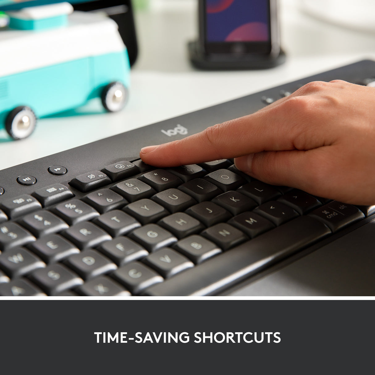 Logitech signatur k650 trådløst komforttastatur (grafit, us-internationalt layout (qwerty), 100 %)
