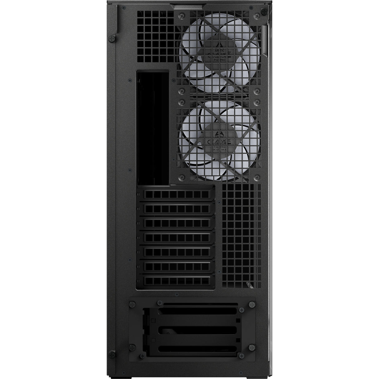 Arctic xtender midi tårnhus (sort (mat) | 2x USB-A | 1x USB-C | RGB | hærdet glas)