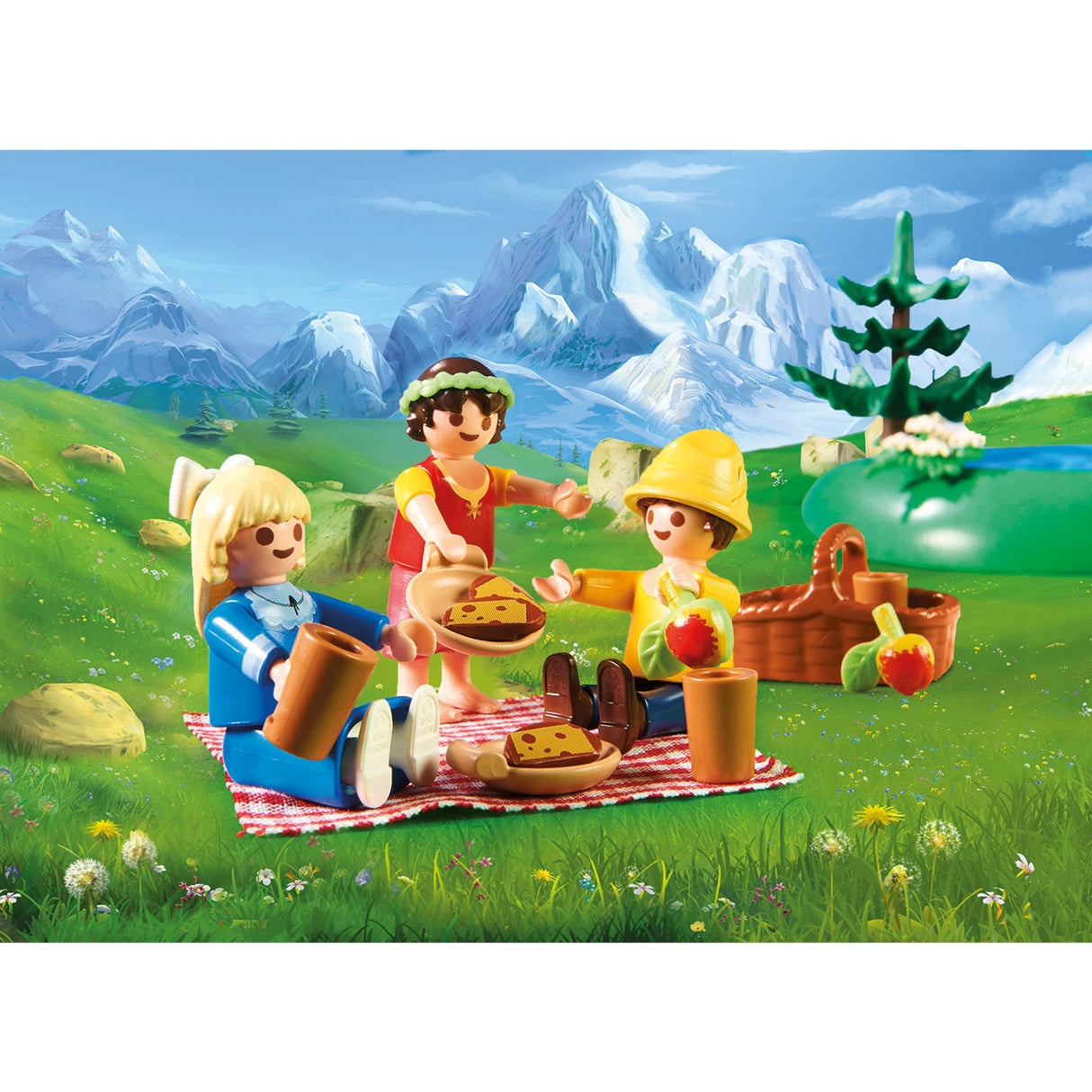 Playmobil Heidi - Heidi, Peter og Clara ved Crystal Lake byggelegetøj (70254)
