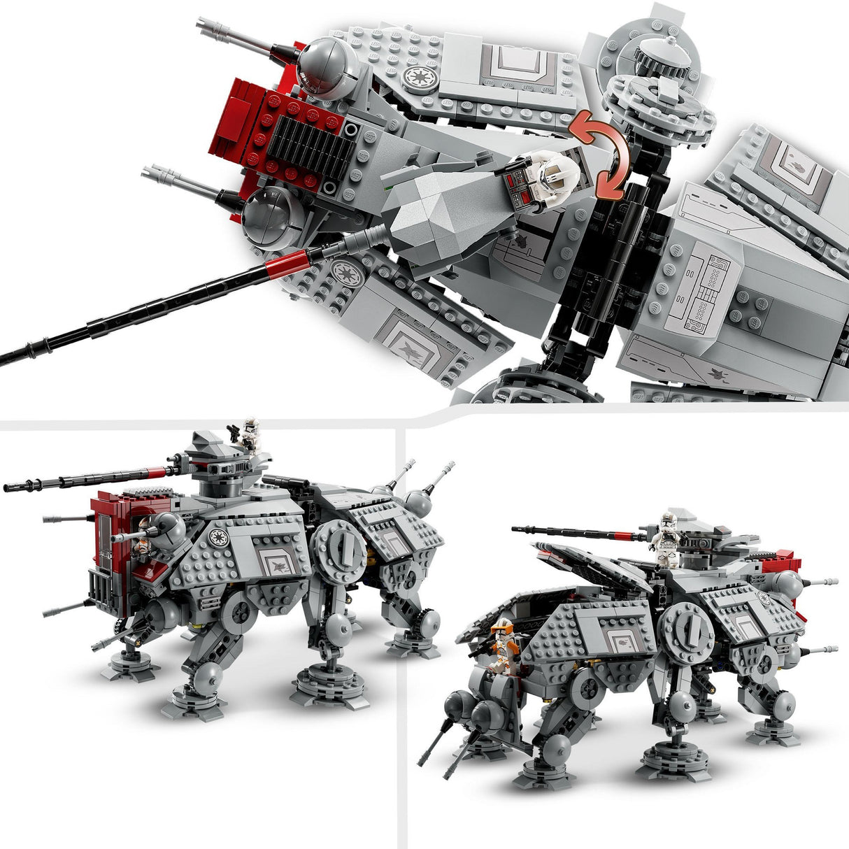 Lego star wars - at-te walker byggelegetøj (75337)