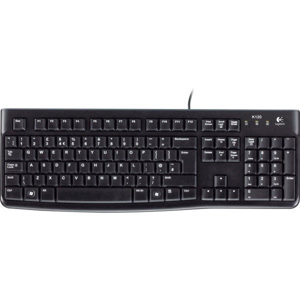 Logitech keyboard k120 til erhvervslivet (us-internationalt layout (qwerty), gummikuppel)