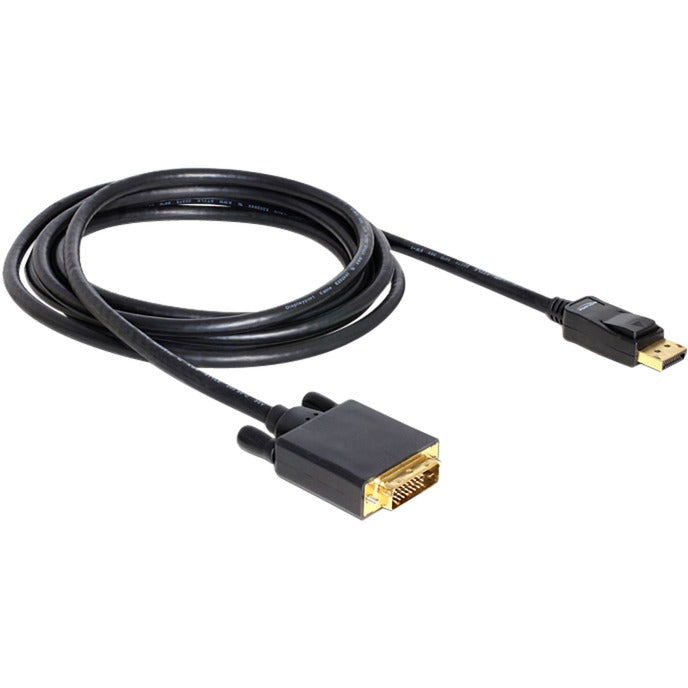 Delock displayport > dvi 24+1 kabel (sort, 3 meter)