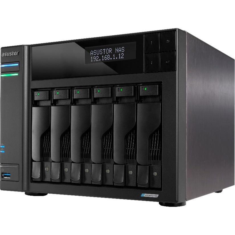 Asustor lockerstor 6 as6706t nas (sort)